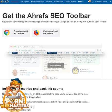 Ahrefs SEO Toolbar