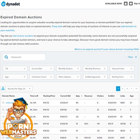 Dynadot Expired Domains